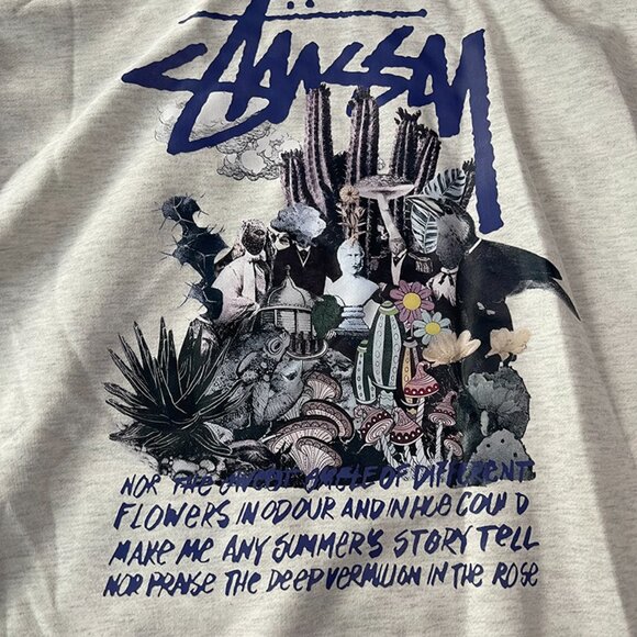 Stussy Psychedelic Hoodie In Gray Size L - Picture 9 of 9